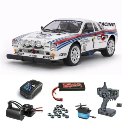 Tamiya 58654BLSETLancia 037 Rally 1/10 TA-02S Brushless Edition Komplettset