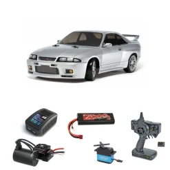 Tamiya 58604BLSETNissan Skyline GT-R R33 TT-02D Brushless-Edition Komplettset