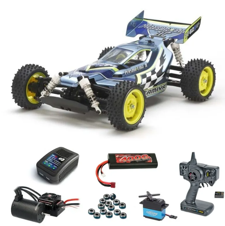 Tamiya 58630BLSETPlasma Edge II 1:10 4WD Buggy Brushless-Edition Komplett-Set