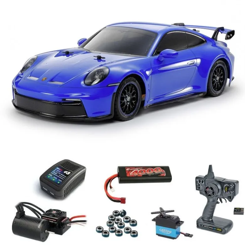 Tamiya 58712BLSETPorsche 911 GT3 (992) TT-02 Bausatz 1:10 Brushless-Set