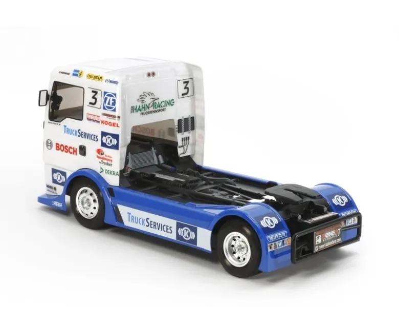 Tamiya 58632BLTeam Hahn Racing MAN TGS TT-01E Brushless-Edition + Lager