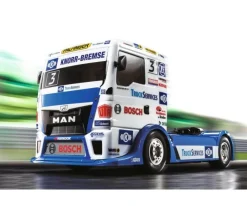 Tamiya 58632BLTeam Hahn Racing MAN TGS TT-01E Brushless-Edition + Lager