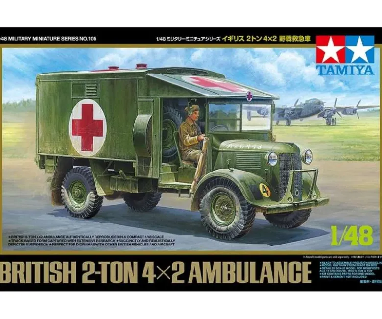 Tamiya 32605Britischer 2to. 4x2 Krankenwagen, Plastikbausatz, 1:48