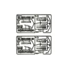 Tamiya 565251:14 B-Teile Anhänger Achsen verstärkt