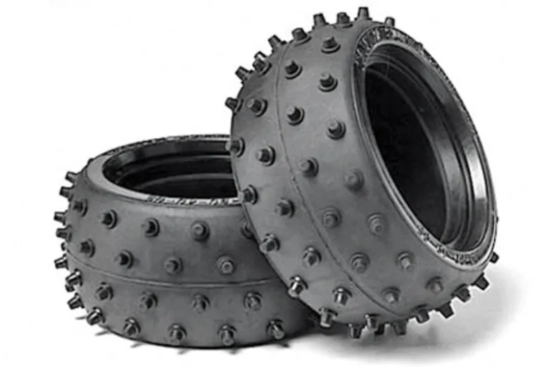Tamiya 53059Buggy-Reifen Stud Spike 38mm (2) br./hi. Manta Ray etc.