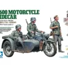 Tamiya 35384Dt. Seitenwagengespann KS600 (3), Plastikbausatz, 1:35