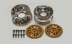 Tamiya 50548Felgen chrom/gold 26 mm 1/10 Porsche Taisan (2)