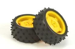 Tamiya 309400239Felgen & Reifen hinten - DT-02 DT-03 12mm Mitnehmer