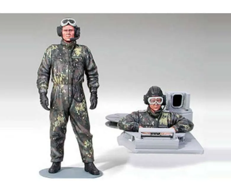 Tamiya 36309Figuren Bundeswehr Besatzung Leopard (2), Bausatz, 1:16