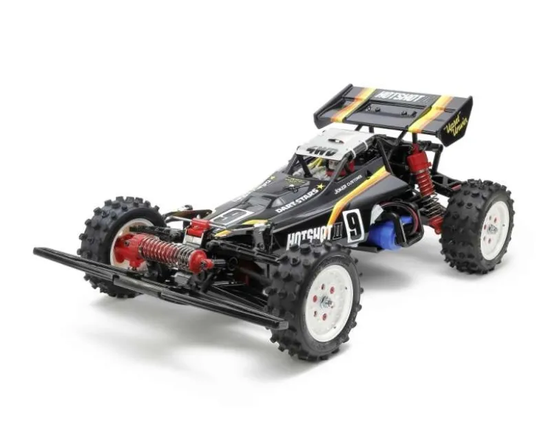 Tamiya 58737Hotshot II 2024 4WD Buggy 1:10 Bausatz, lackierte Karosserie