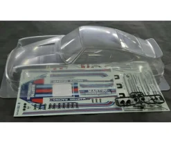 Tamiya 51543Karosserie Set Porsche 911 Carrera RSR Martini, 1:10, klar kurzer Radstand (251mm)