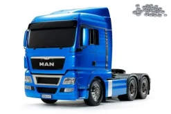 Tamiya 56370KUMAN TGX 26.540 3-Achs 6x4 Hellblau Metallic 1:14 +Kugellager