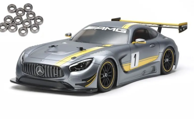 Tamiya 58639KUMercedes-AMG GT3 (TT-02) 1:10 Kit inkl. Kugellagersatz