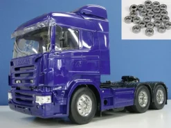 Tamiya 56327KUScania R620 6x4 Highline blue edition + Kugellager