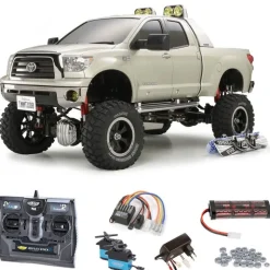Tamiya 58415KUSETToyota Tundra High-Lift 3-Gang 4WD Komplettset + Kugellager mit Carbon-Look Steuerung