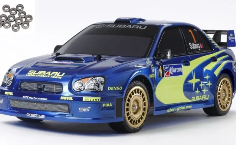 Tamiya 47372KUSubaru Impreza WRX 2004 1/10 4WD TT-01E inkl. Kugellager