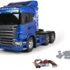 Tamiya 56327LEDKUScania R620 6x4 Highline Blue Edition + LED und Kugellager