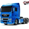 Tamiya 56370LEDMAN TGX 26.540 3-Achs 6x4 Hellblau Metallic 1:14 + LED-Licht