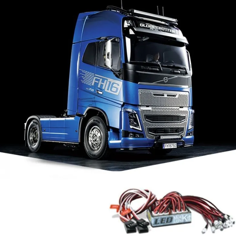 Tamiya 56375LEDVolvo FH16 XL 750 4x2 Globetrotter Truck 1:14 + LED-Licht