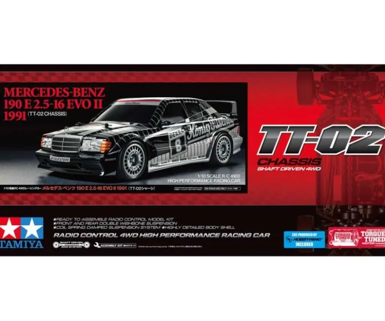 Tamiya 58752Mercedes Benz 190E Evo.II '91 König-Pilsner TT-02 Kit 1:10