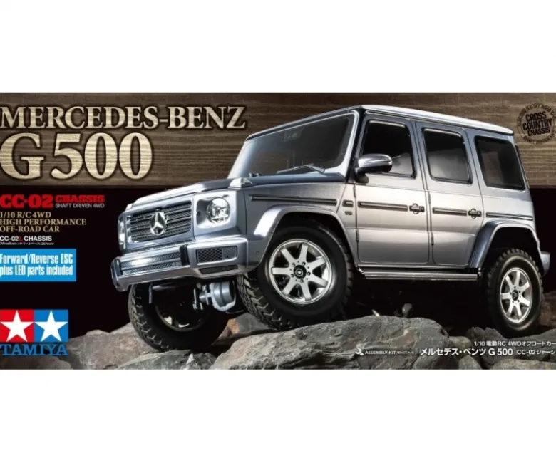 Tamiya 58675Mercedes Benz G-Klasse G500 1:10 Cross Country CC-02 Bausatz TLU-01 LED Lichteinheit und LEDs inklusive!
