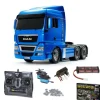 Tamiya 56370MFCMAN TGX 26.540 3-Achs 6x4 Hellblau Metallic 1:14 RC Bausatz Komplettset mit MFC-03, mit Carbon-Look Funke