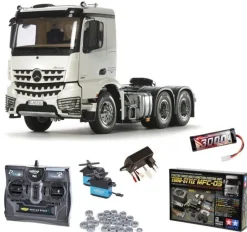 Tamiya 56352MFCMercedes Benz Arocs 3363 6x4 ClassicSpace 1:14 Komplettset Inkl. MFC-03, Kugellager mit Carbon-Look Funke