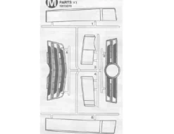 Tamiya 319115370M-Teile Frontgrill MB Actros 56335