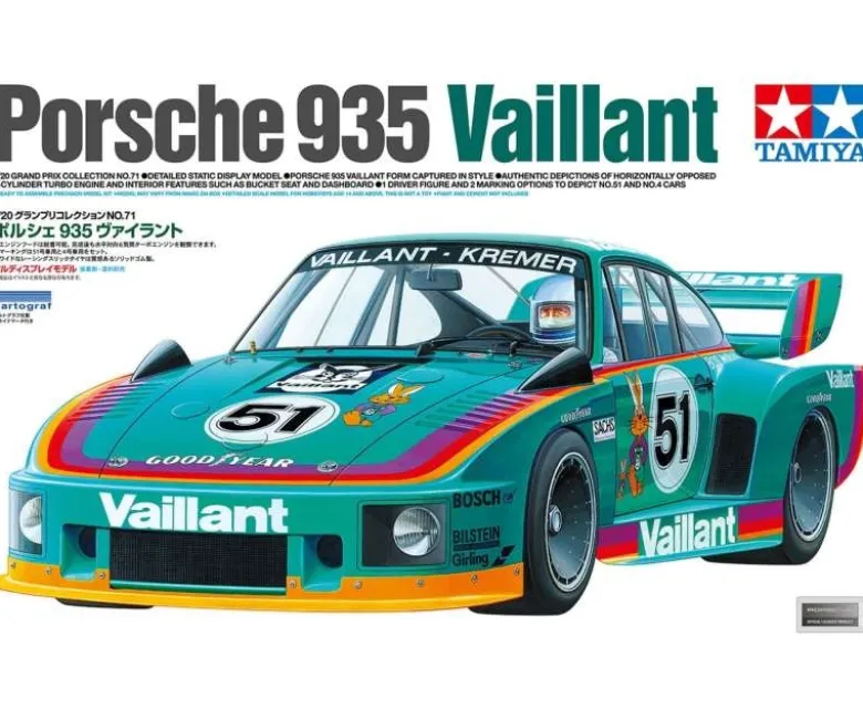 Tamiya 20071Porsche 935 Vaillant-Kremer 1:20 Plastikmodell