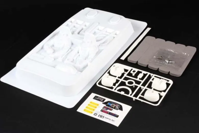 Tamiya 544911:10 Rallye-Cockpit-Set Linkslenker