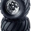 Tamiya 309805618Reifen auf Felge für 1:10 Monstertruck vorne Wild Willy Aufnahme für Kugellager 5x11x4