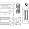 Tamiya 319115551R-Teile Kühlergrill Scania 770S