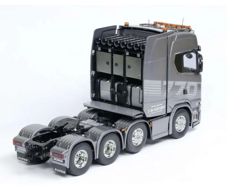 Tamiya 56376Scania 770S 8x4/4 Truck 1:14 Gun Metall Lackierung