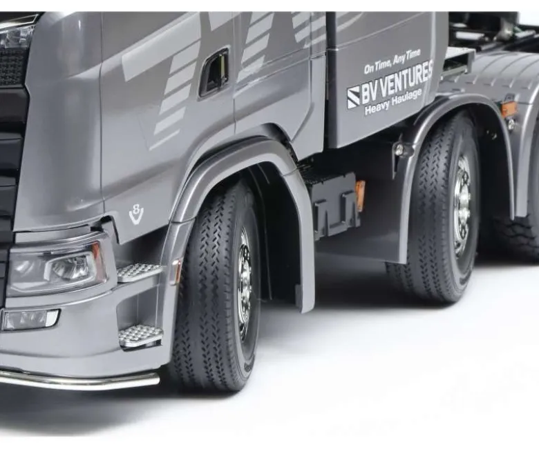 Tamiya 56376Scania 770S 8x4/4 Truck 1:14 Gun Metall Lackierung