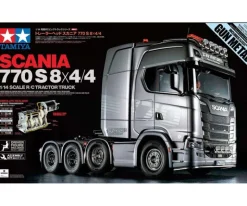 Tamiya 56376Scania 770S 8x4/4 Truck 1:14 Gun Metall Lackierung