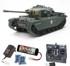 Tamiya 56045SETBrit. Centurion Mk.III Full-Option Panzer 1:16 Bausatz Set mit Carbon-Look Steuerung