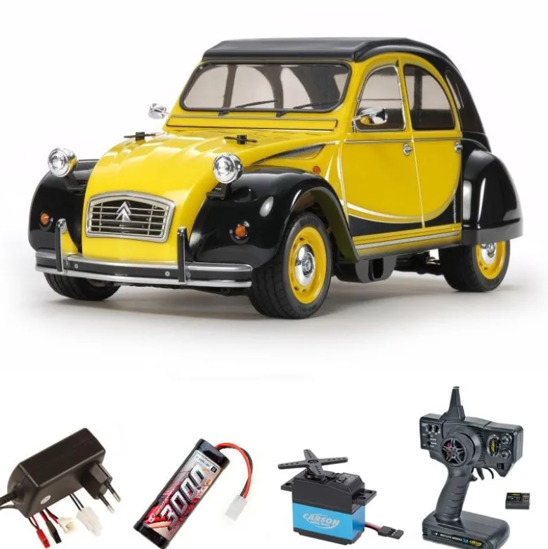 Tamiya 58655SETCitroen 2CV Charleston 1/10 Bausatz M-05 2,4Ghz Komplettset