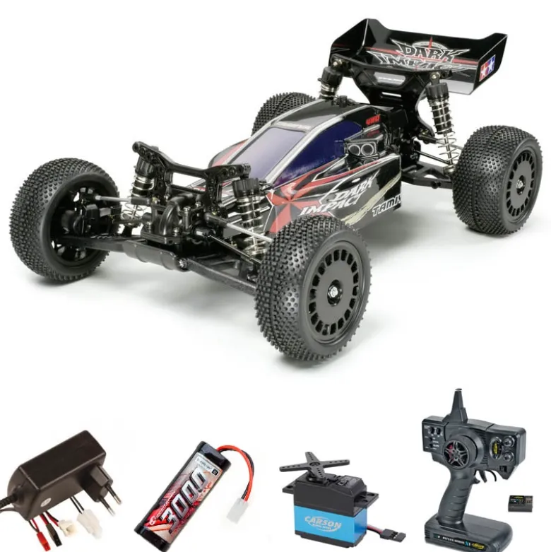 Tamiya 58370SETDark Impact 4WD Buggy DF-03 Komplettset