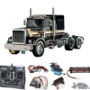 Tamiya 56336SET2King Hauler Black Edition Komplettset + LED, Kugellager mit Carbon-Look Steuerung