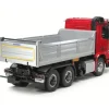 Tamiya 56361SETMB Arocs 3348 1:14 Muldenkipper Truck 6x4 Bausatz rot/silber mit Carbon-Look Steuerung