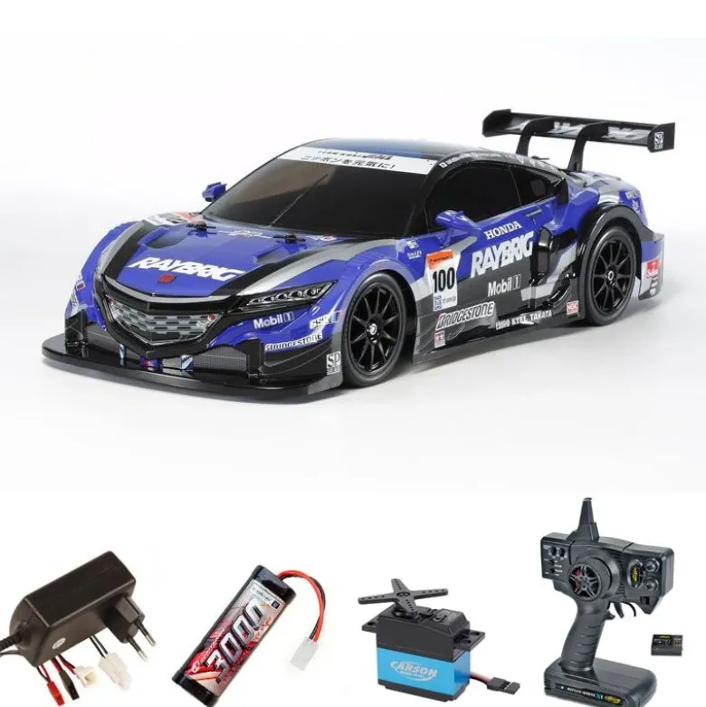 Tamiya 58599SET1:10 RC RAYBRIG NSX Concept-GT (TT-02) Bausatz Komplettset