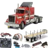 Tamiya 56301SETTRTruck King Hauler komplett inkl. Flachbett, LED, Kugellager mit Carbon-Look Steuerung