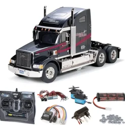Tamiya 56314SET2Truck Knight Hauler Komplettset + LED, Kugellager mit carbon-Look Steuerung