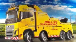 Tamiya 56362SET2Volvo FH16 Globetrotter 8x4 Abschlepper 1:14 Set MFC, ACU Komplettset mit MFC-03, ACU-Hebeeinheit Carbon-Look Funke