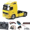 Tamiya 56312SET2Volvo FH12 Globetrotter 420 Komplettset + LED, Kugellager mit Carbon-Look Steuerung