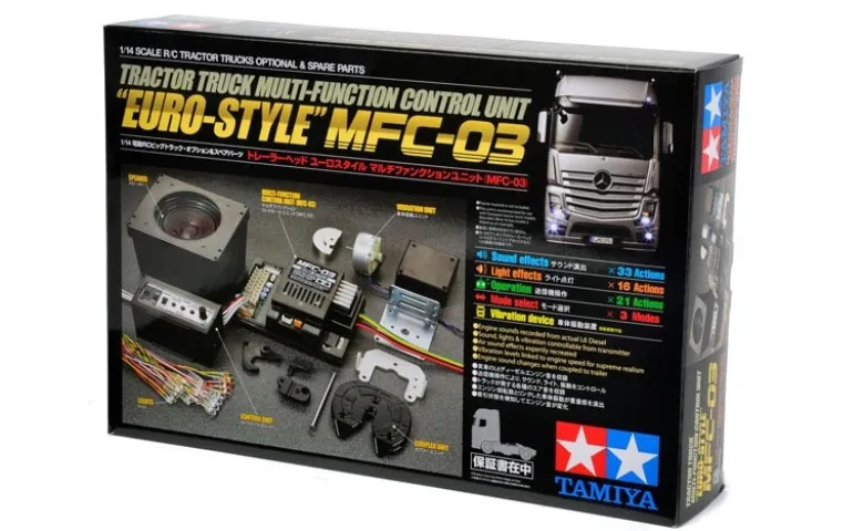 Tamiya 56523Truck-Multifunktionseinheit MFC-03 Euro für 1:14 RC Truck Komplettset