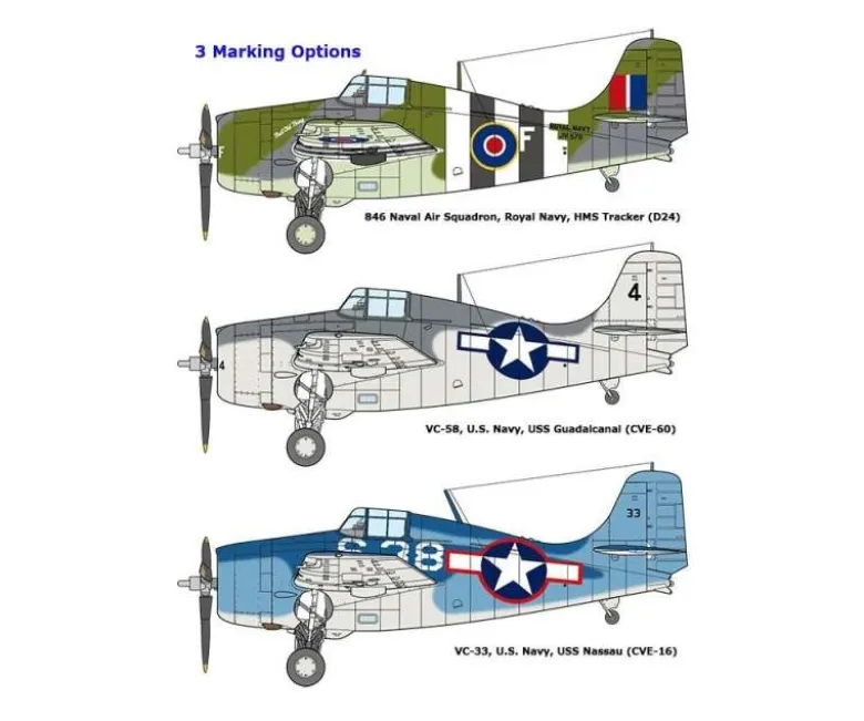 Tamiya 61126US Grumamn FM-1 Wildcat/Martlet Mk.V, Plastikbausatz, 1:48