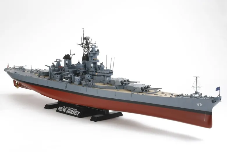 Tamiya 78028US Kampfschiff New Jersey BB-62 - Bausatz im Maßstab 1:350