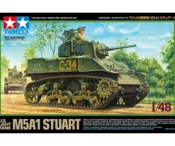 Tamiya 32606US M5A1 Stuart Light Tank (1), Plastikbausatz, 1:48