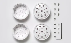 Tamiya 565421:14 US Truckfelgen 22mm hinten/weiss 12mm-Mitnehmer